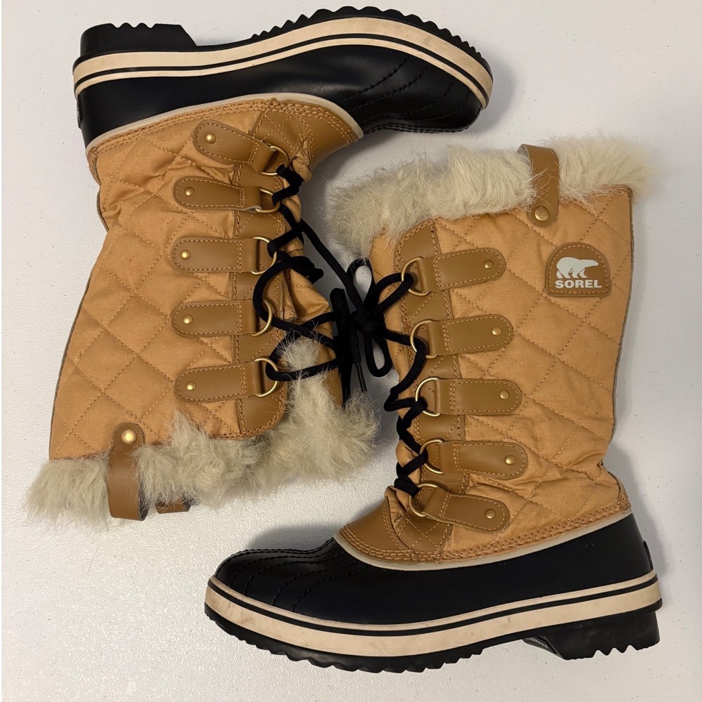 Sorel Tofino II Waterproof Winter Boots Faux Fur Tan NL1937-374 Womens 8.5 a5